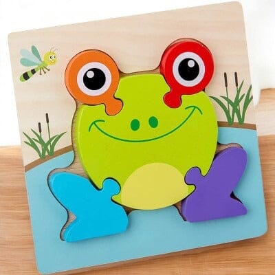Puzzle en Bois - PuzzlePals™ - Grenouille - Kid Éveil