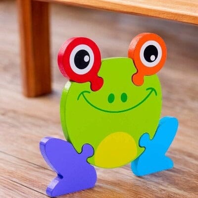 Puzzle en Bois - PuzzlePals™ - Grenouille - Kid Éveil