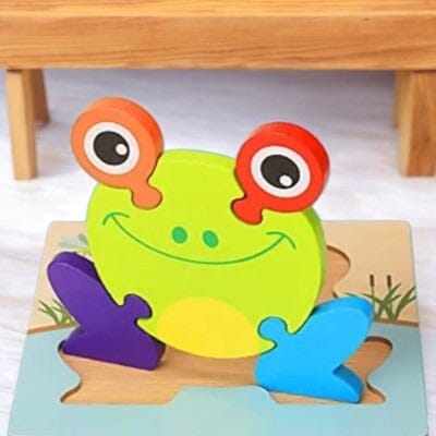 Puzzle en Bois - PuzzlePals™ - Grenouille - Kid Éveil