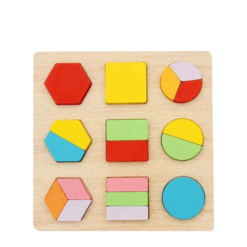 Puzzle en bois - WoodStack™ - Formes Géométriques - Kid Éveil