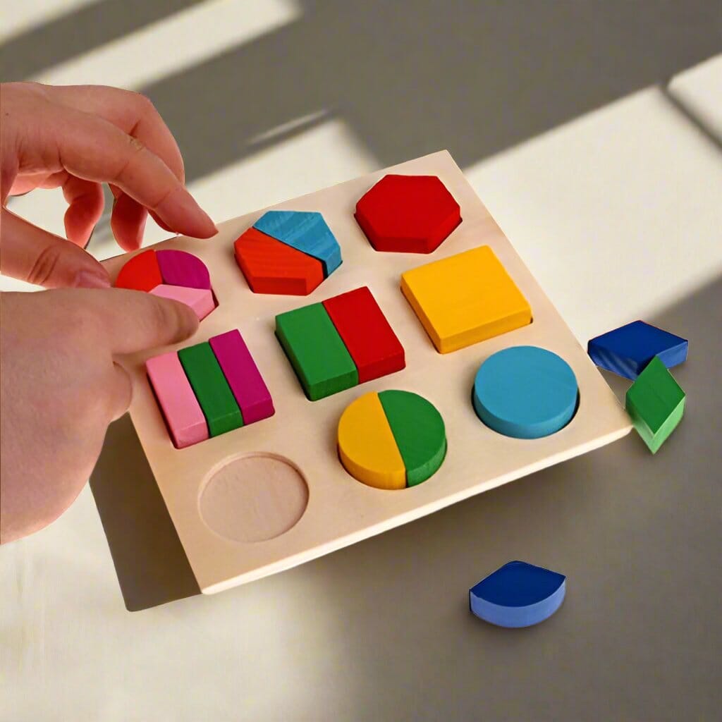 Puzzle en bois - WoodStack™ - Formes Géométriques - Kid Éveil