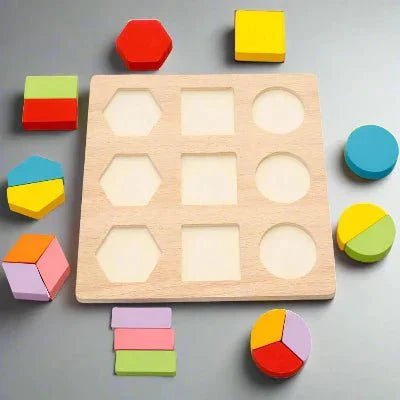 Puzzle en bois - WoodStack™ - Formes Géométriques - Kid Éveil
