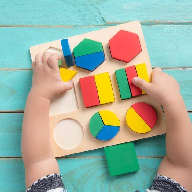 Puzzle en bois - WoodStack™ - Formes Géométriques - Kid Éveil