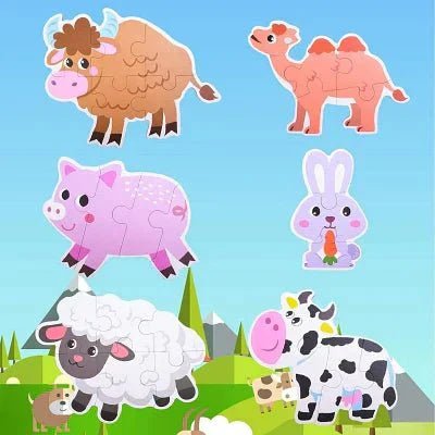 Puzzle Montessori - BabyPuzzle™ - Bétail - Kid Éveil